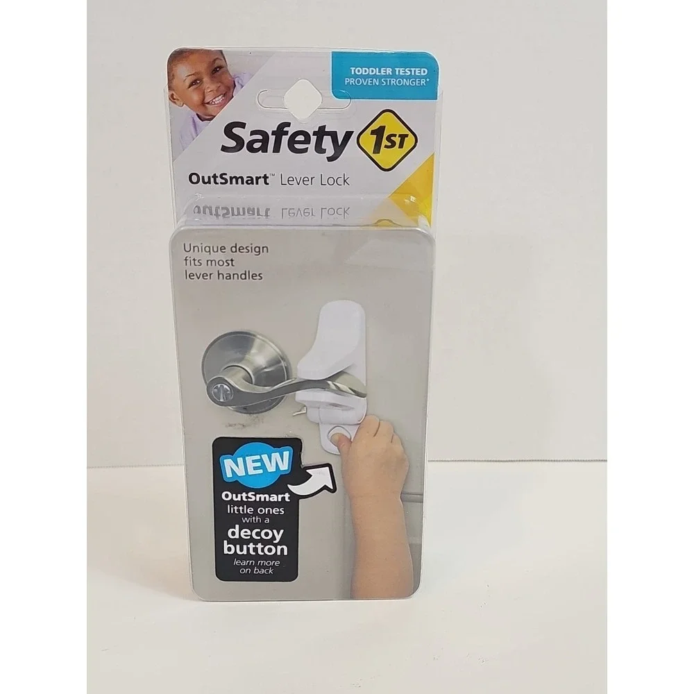 Safety‎ 1st Brand OutSmart Child Proof White Door Lever Lock W/Decoy Button